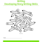 KS2 Worksheets for kids - developing writing skills fiction, 9-11 years